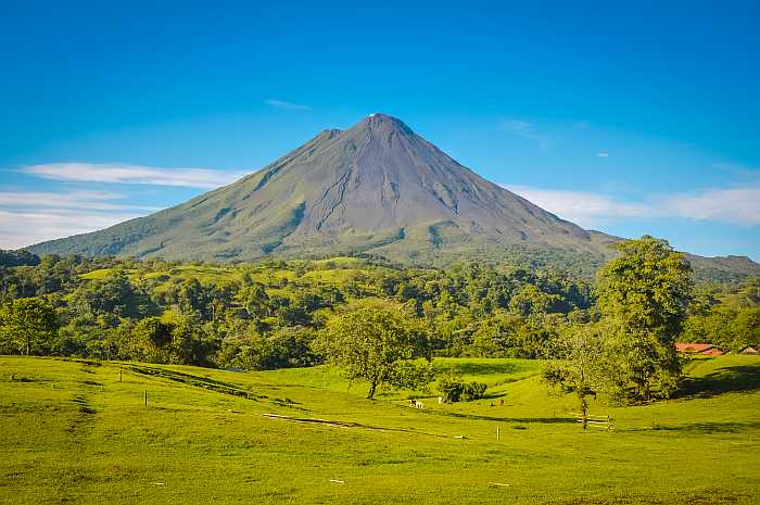 Arenal volcano in La Fortuna, Costa Rica