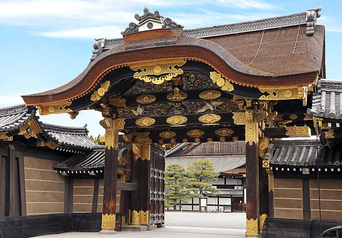 Entrance to Nijo Castle in Kyoto