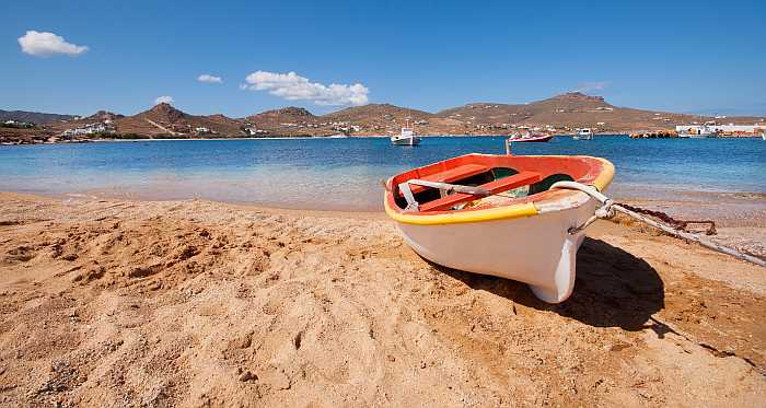 Kalafatis Beach on Mykonos, Greece (Photo: Shutterstock)
