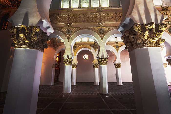 Interior of the Synagogue of Santa Maria la Blanca - Ibn Shoshan Synagogue in Toledo (Photo: Envato)