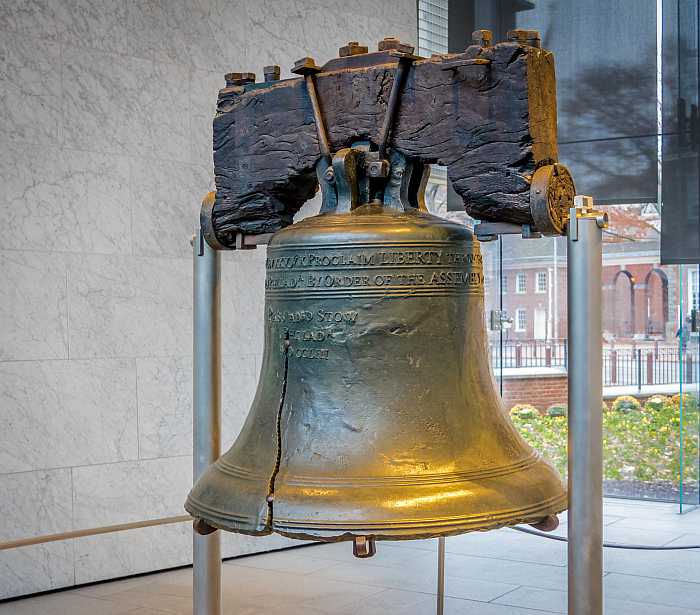 The Liberty Bell in Philadelphia, PA.
