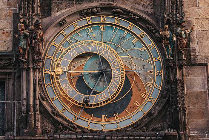 The Astronomical Clock in Old Town Square in Prague (Photo: Envato)
