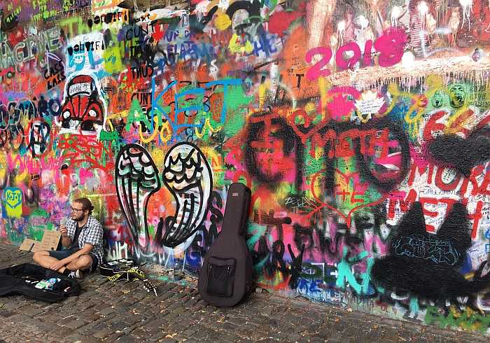 John Lennon Wall in Prague (Photo: Atara Kops)