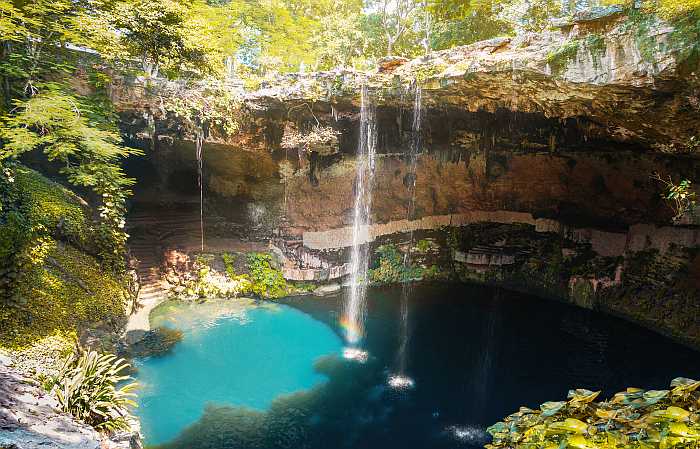 Cenote in Mexico.