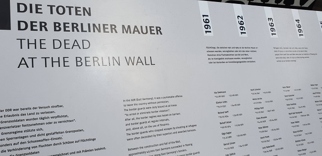 Memorial at Checkpoint Charlie in Berlin