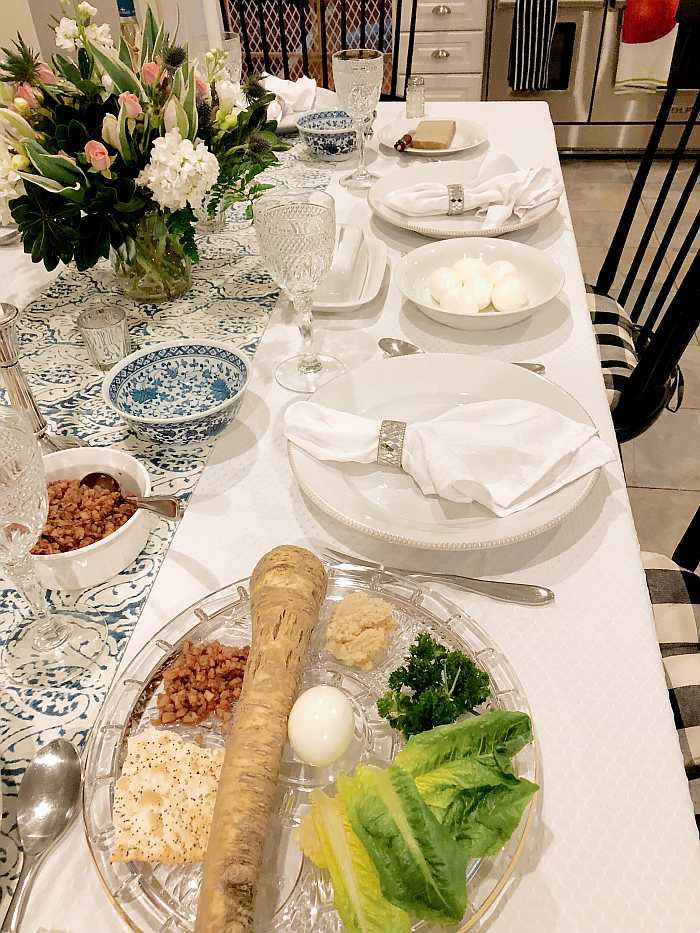 Table set for Passover seder (Photo: Envato)
