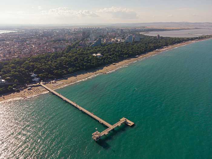 Pier of Burgas, Bulgaria.