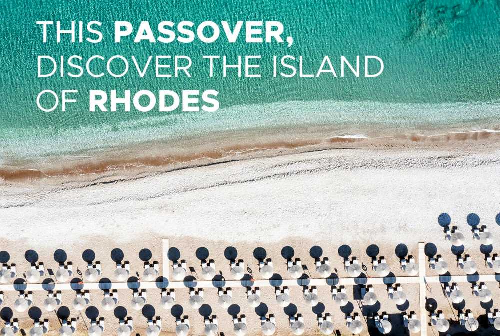 Celebrate Passover 2026 in luxury at the 5-star Sheraton Rhodes Resort with MY TOURS GLATT.