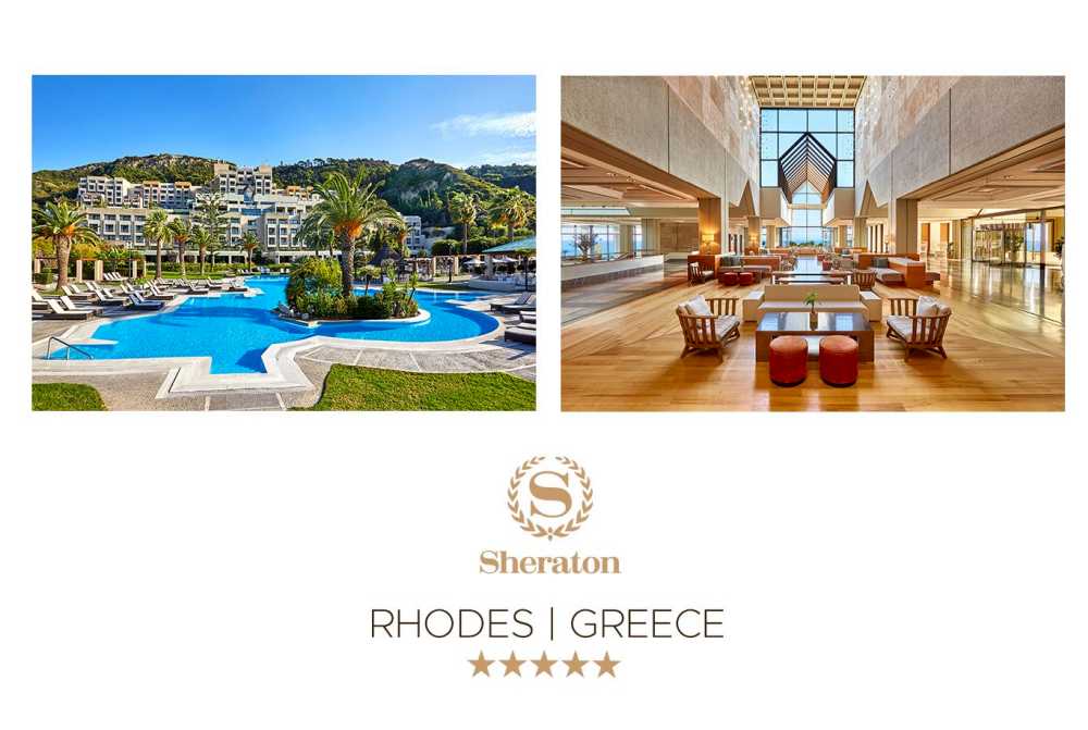 Celebrate Passover 2026 in luxury at the 5-star Sheraton Rhodes Resort with MY TOURS GLATT.