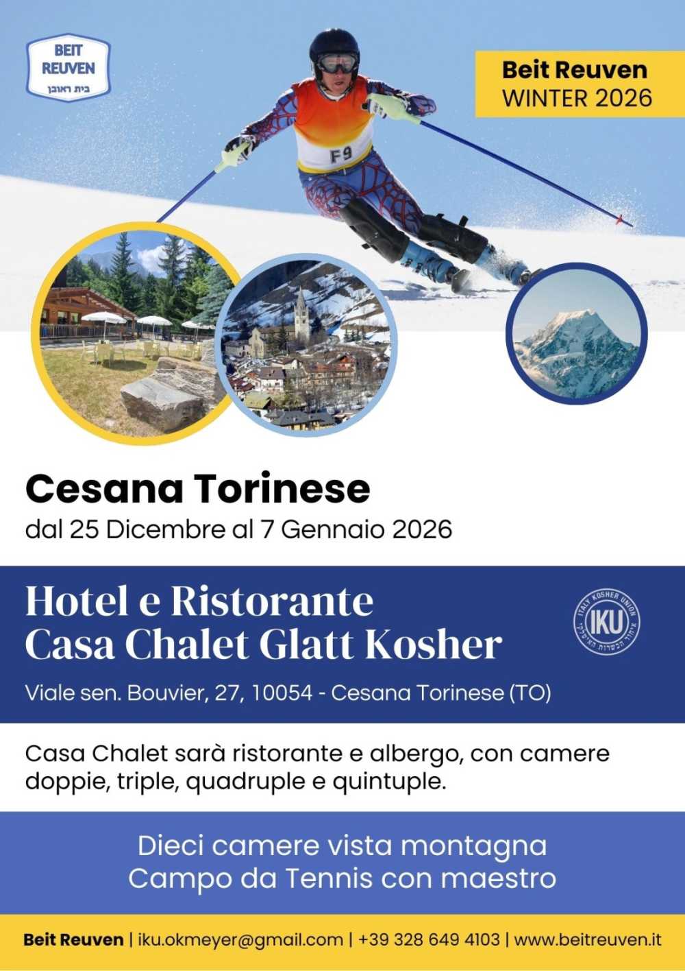 Enjoy a family-friendly kosher winter vacation in the Italian Alps with Beit Reuven 2026.