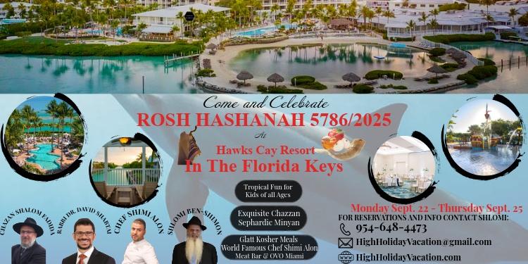 Rosh Hashanah 2025 Program at Hawk's Cay Resort in the Florida Keys – Chabad Outreach