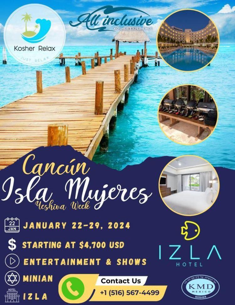 Cancun All Inclusive Kosher Yeshiva Week Break 2024