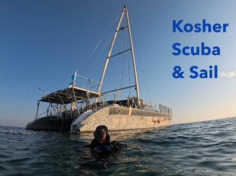 Kosher Scuba & Sailing Adventures aboard 78’ Maxi-Catamaran in Cyprus / Greece