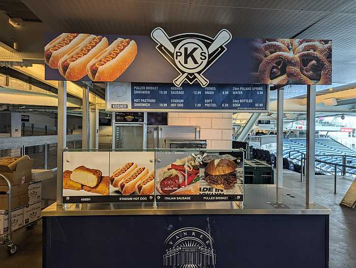 PKS kosher stand at Yankee Stadium.
